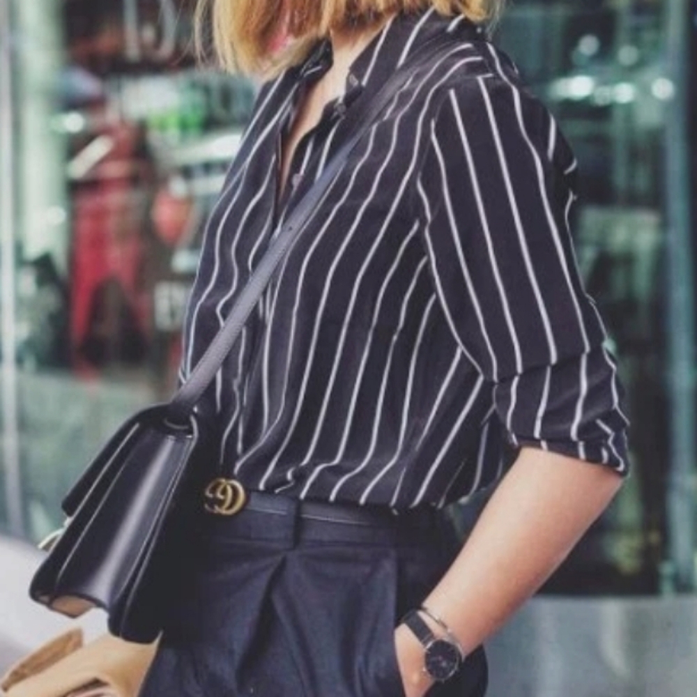 EQUIPMENT FEMME STRIPED BLOUSE SIZE S